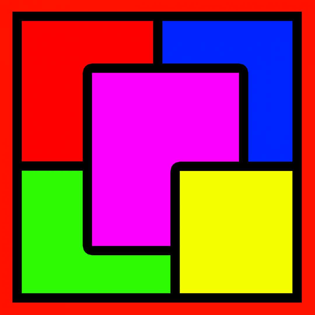Восемь разноцветных квадратов